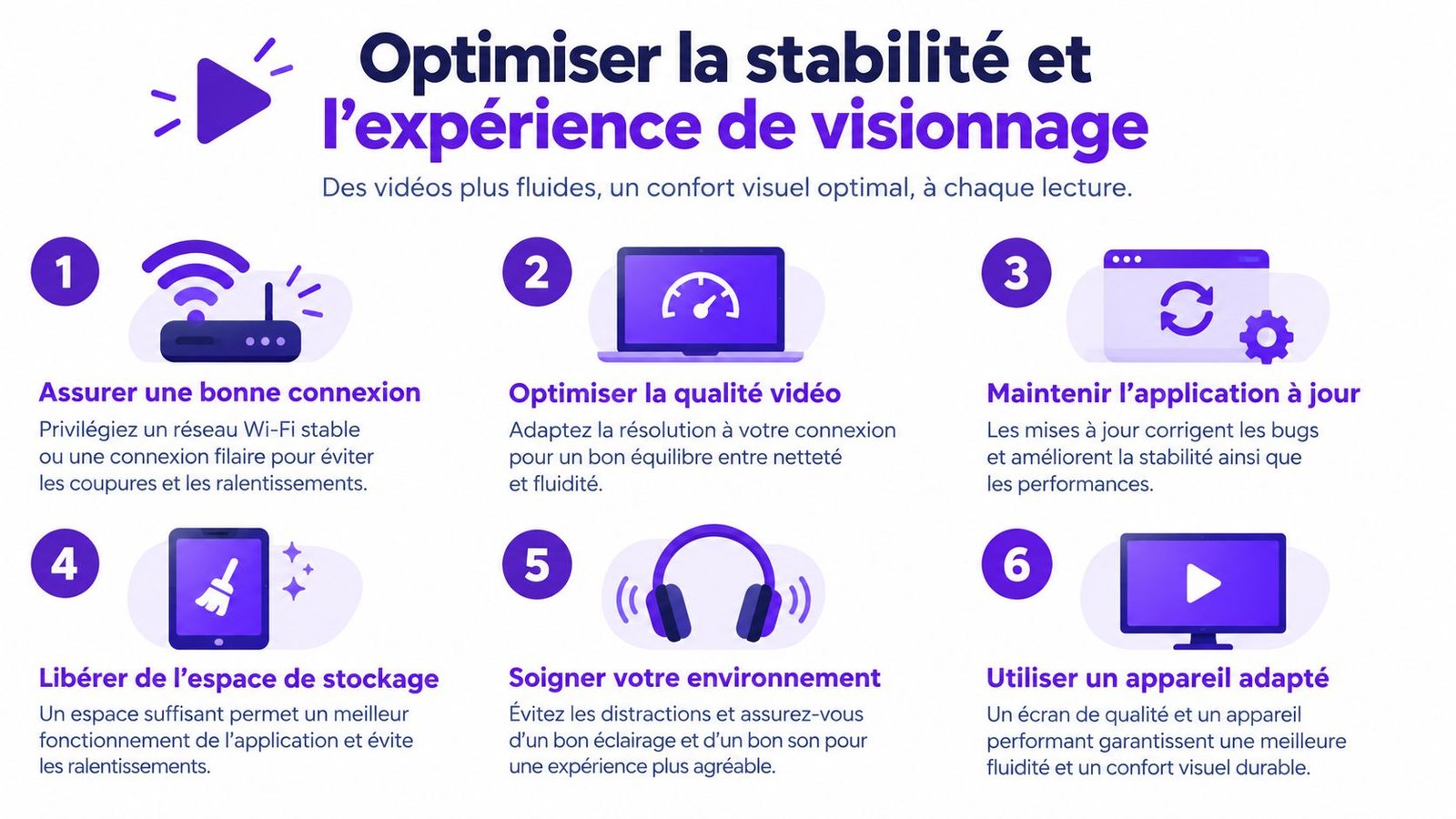 Conseils pratiques pour optimiser la stabilité de votre connexion et améliorer votre expérience de visionnage vidéo.